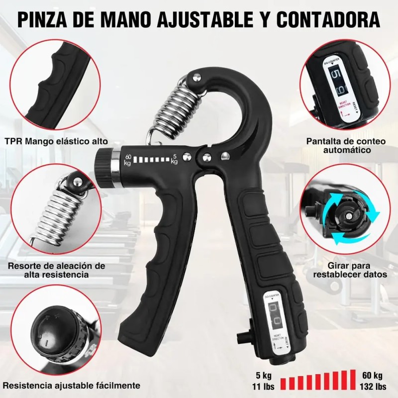 Ejercitador De Mano Fortalecedor De Mano Muñeca Y Antebrazo