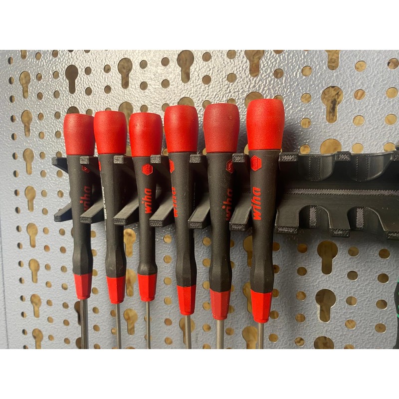Screwdriver Holder for Micro Precision Screwdrivers for Küpper Perforated Wall