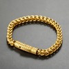 Vinoya Link Bracelets for Men Cuban Link Stainless Steel 18