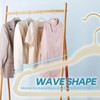 UNEED Ivory Velvet Hangers with Golden Hooks, 36 Pack -
