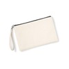 Westford Mill W520 Canvas Wristlet Pouch, Natural / black