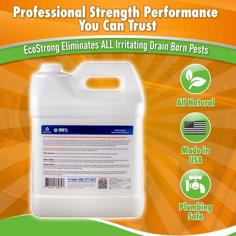 Fruit Fly Drain Treatment | Drain Fly Eliminator | Eliminates
