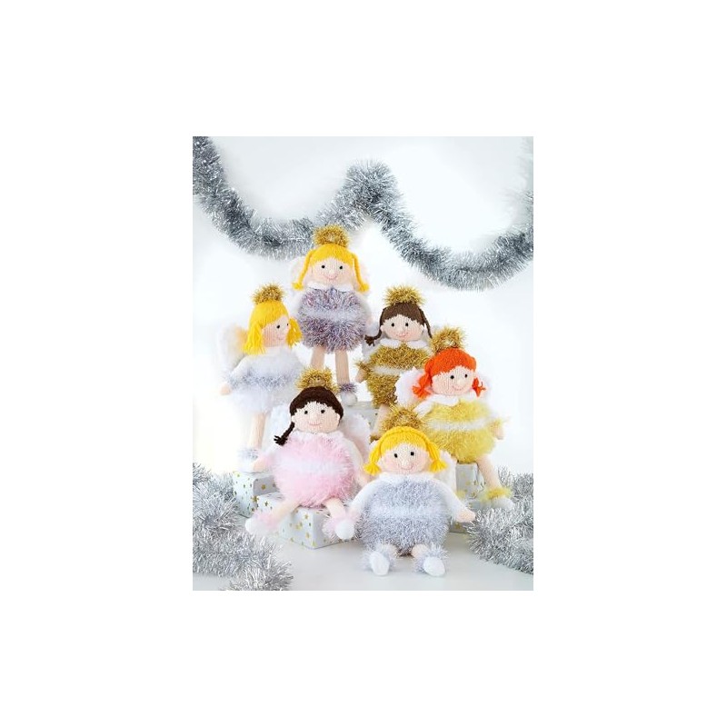 King Cole Tinsel & DK Knitting Pattern for Little Angels