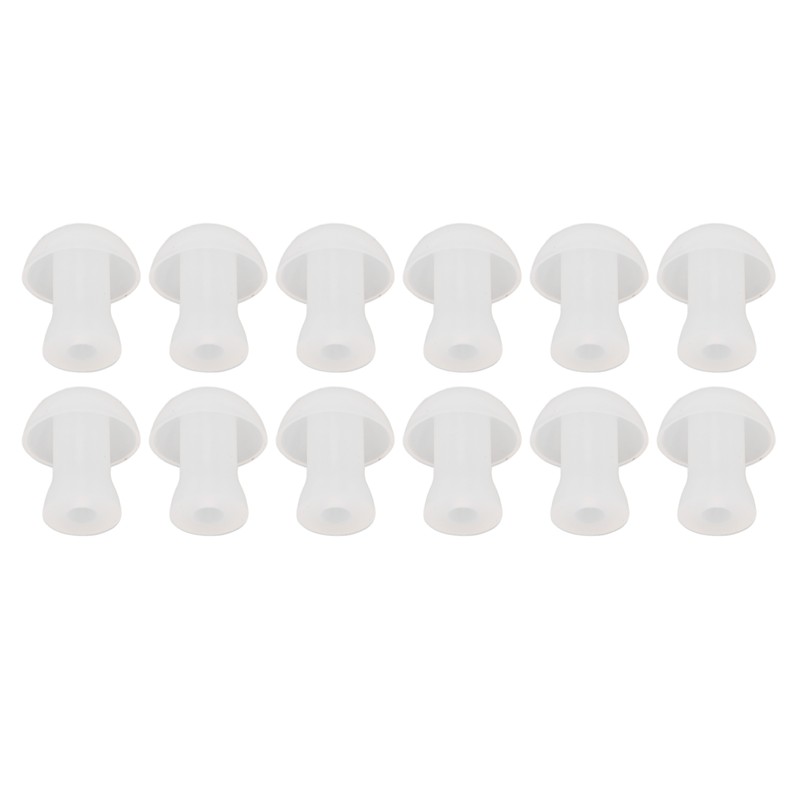 30pcs Hearing Amplifiers Eartips Soft Silicone White Accessories Replacement Earbud