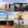 Silicone Patellar Tendon Support Strap, Adjustable Non-Slip Patella Band Stabilizer