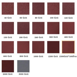 SPEEDWOX 100pcs Sanding Discs 2 inch Sandpaper 1500 Grit Hook and Loop Sanding Discs for Sanders Drill Grinder Rotary Tools Attachment Woodworking Wood Auto, No Hole