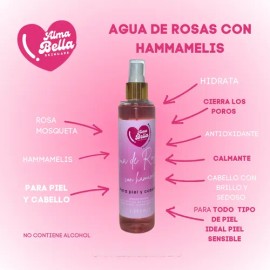 Agua De Rosas Hidratante Facial, Corporal Y Cabello