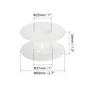 PATIKIL 20pcs 69mm Floss Bobbin Plastic Empty Spool Wire Woven