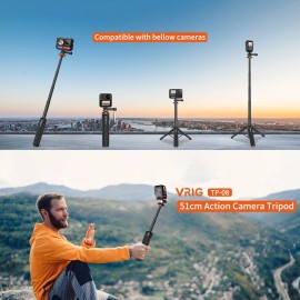 VRIG Extendable Selfie Stick Tripod for Insta360 X3 Accessory for GoPro Max Hero