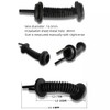 2Pcs 30MMx30MM Car Wire Harness Door Tube Dust-Proof Tube Black
