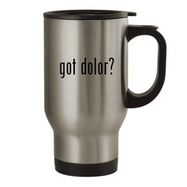 got dolor? - 14oz Stainless Steel Travel Mug, Silver