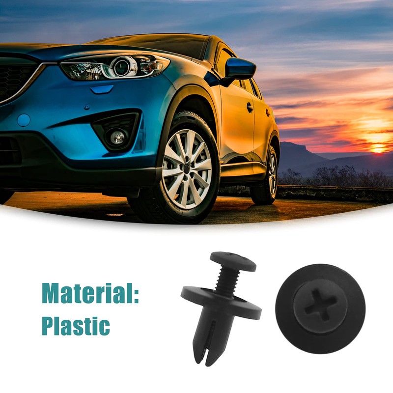 ACROPIX Plastic Push Rivets Trim Clips Car Bumper Fender Universal