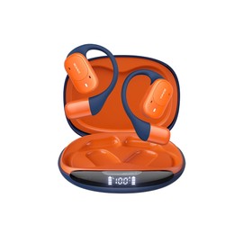 Eonini Open Ear Headphones Wireless Bluetooth Earbuds with Smart Power Display, 40H Playtime, Clear Calls, Secure Fit, IPX5 Waterproof Sports Earbuds for Workout, Running