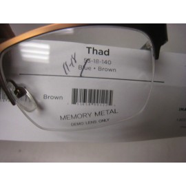 London Fog  THAD in BROWN  sz  53-18-140 mm NEW Eyeglass Frame & Generic Case