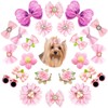 SHEHARUHI 24PCS Cute Dog Hair Bows Small Puppy Hair Accessories