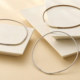 [リエリィ] コラントッテ公式 ループネックレス 磁気ネックレス レディース 女性 チョーカータイプ グレージュ フリーサイズ