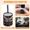 DELORIGIN Dragonfly Flower Car Trash Can Waterproof Garbage Can Car-Seat