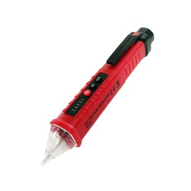 MXCOIRTP Voltage Tester, Non-Contact Voltage Detector, Electrical Tester, 3 Ranges AC 12V/48V/70V-1000V, Live/Null Wire Tester with Buzzer Alarm and Flashlight, Wire Breakpoint Finder - Red