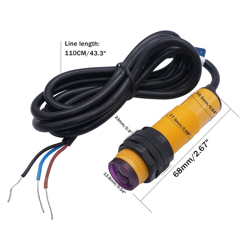 Taiss/photoelectric Sensor 30 cm Adjustable M18 Diffuse photoelectric Switch Sensor