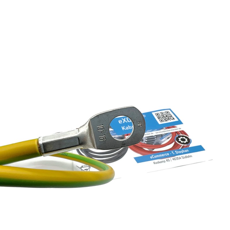 eXODA Earth Cable 60 cm Ground Cable 16 mm² Green/Yellow