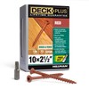 Deck Plus 48429 Wood Screws #10 x 2-1/2", Red, 1lb
