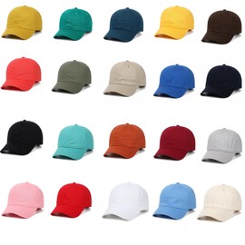TUANMOZI 20 Colour Snapback Cap Boys Girls Baseball Cap 100% Cotton Cap Plain Sun Protection Sun Hat Outdoor Baseball Cap Adjustable Baseball Cap Children, coffee