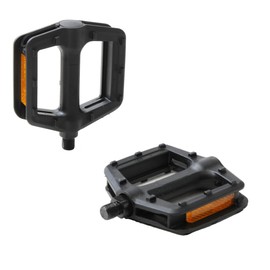 X-Rated Lightweight BMX Bike Flat Platform 1/2" Axle DX Studded Pedal Pair Black