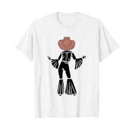 Cowboy Hat 70s Disco Dance Women Cowgirl Music Western T-Shirt