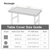 Nacuci Rectangle 4ft Fitted Table Cover Elastic Tablecloth 4ft Stretch