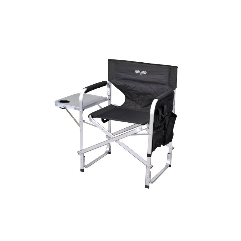 Stylish Camping SL1204BLACK/FLAG Full Back Folding Director's Chair
