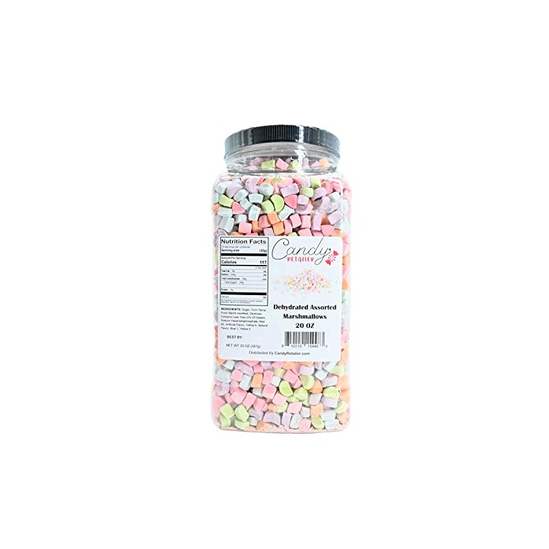 Candy Retailer Dehydrated Marshmallows (Assorted, 20 Ounce)
