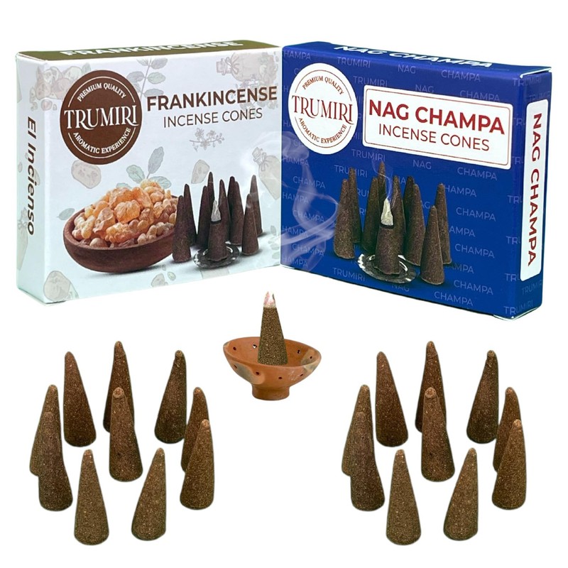 TRUMIRI Incense Cones - Combo Pack of 20 Cone Incense