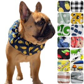 Dog Cool Band with 5 Ice Packs, Heatstroke Prevention Neck Cooler (Check, XS)