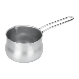Pearl Metal HB-6325 Satina Milk Pan, 5.5 inches (14 cm), Urn Shape, Stainless Steel, With Scale, Made in Japan, Induction Compatible