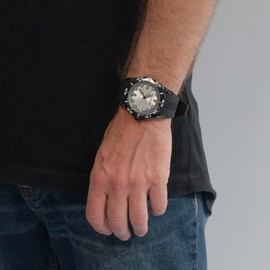 Miykon Dive Watches for Men | Casual Sports Analog Watch Men with Genuine Comfortable Silicone Band | Ion Polished, Luminous Hands, Scratch Resistant Glass, Japanese Quartz, 100ft Water Resistant