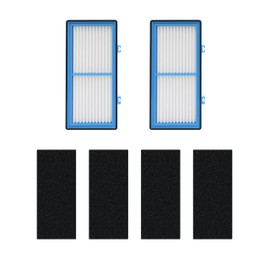 Nispira AER1 Filter Replacement for Holmes Air Purifier HAPF30AT HAP242-NUC, Odors Dust VOCs Remover, Total Air 2 True HEPA 4 Carbon Booster, 1.2 x 10 x 4.6 Inches