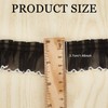 letsinstyle 3 Yards Polyester Black White Matching Chiffon Lace Edge
