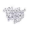 ftiemlovde 780 Black Letter Beads for Bracelets Set DIY with