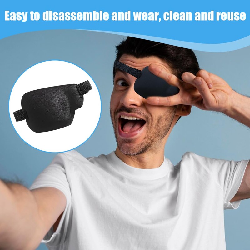 XUKZIMA 1 Pcs 3D Eye Patches for Right Adults Adjustable