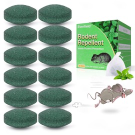 Mouse Repellent, 12 Pack Peppermint Mouse Repellent, Natural Mice Repellent for Indoor and Outdoor Use, Effective Against Mice, Rats, and Other Pests, Safe for Pets and Family.