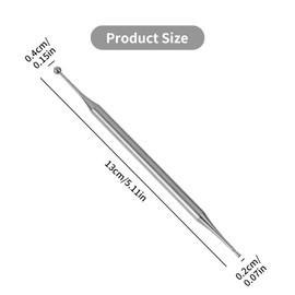 Doppelkopf-Gesichtsreflexzonen-Tool - Akupunkturstift aus Edelstahl für Gesicht & Körper, tragbare Akupressur-Massage-Sonde, Spannungsentlastung, Kopfschmerzlinderung & Tiefengewebetherapie,