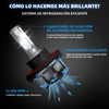 ANYTOP H13 9008 Led Bombillas para Delanteros Faros,160W 24000LM 6500K