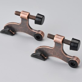 Lyaciomn 6Pcs Hinge Pin Red- Door Stopper Adjustable Heavy Duty Hinge with Rubber Bumper Reduce Potential Damage Wall Dents