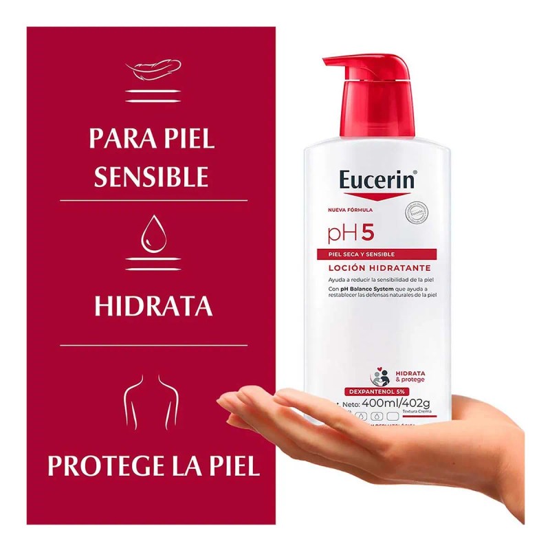 Loción Corporal Eucerin Ph5 400ml Hidratante Fluido Neutra