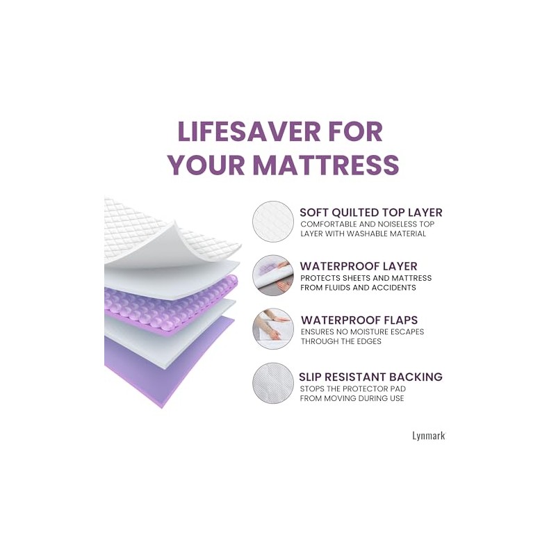 Lynmark Lynmark? Washable Bed Protector/Pad with Tucks - Double Bed