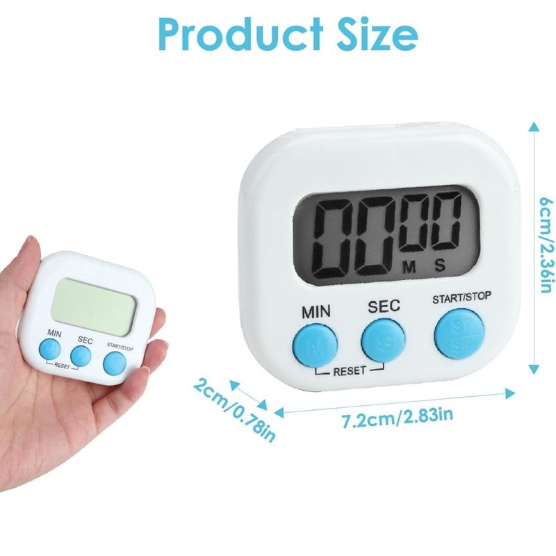 Digital timer, Kitchen timers for cooking, Magnetic Countdown Stopwatch, Count-up