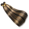 Dokksiiia Ombre Honey Blonde Bundles P1B/27 Two Tone Straight Bundles