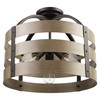 Globe Electric 60804 Maddox 3-Light Flush Mount Ceiling Light, Matte