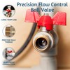PipeSan Ball Valve 1/2 Inch Double Thread (Female/Male Thread) with