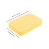KOMBIUDA 4pcs Wood Pulp Dishwashing Sponge Heavy Duty Cellulose Scrub